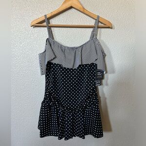 NWT Simply Slim Tummy Control Swimwear Size 12/14 (L)